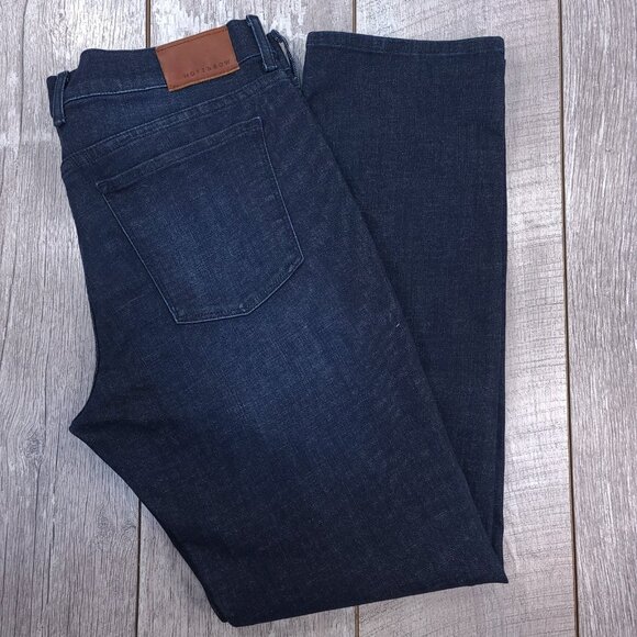 Mott & Bow Mens Slim Crosby Jeans Size 36x32 Blue Denim Straight Leg Mid Rise - Picture 1 of 10